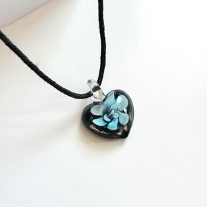 Cute Flower Heart Necklace